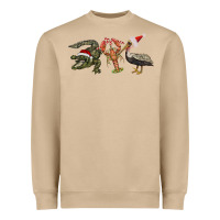 Mushroom Christmas alligator pelican crawfish Heavyweight Sweatshirt - BarkalooDesign