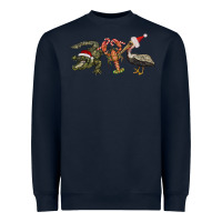 Christmas Alligator Pelican Crawfish Heavyweight Sweatshirt | Teevron