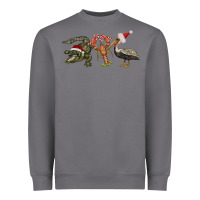 Storm Christmas alligator pelican crawfish Heavyweight Sweatshirt - BarkalooDesign