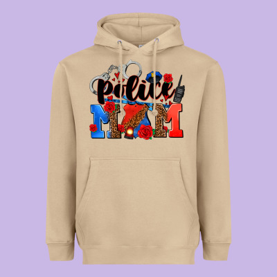 Police Mom Heavyweight Hoodie Designed By Adodesignshop