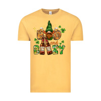 Vintage Mustard St. Patrick's Bad and boozy with gnome Vintage Tee - HowdyJamesFarm
