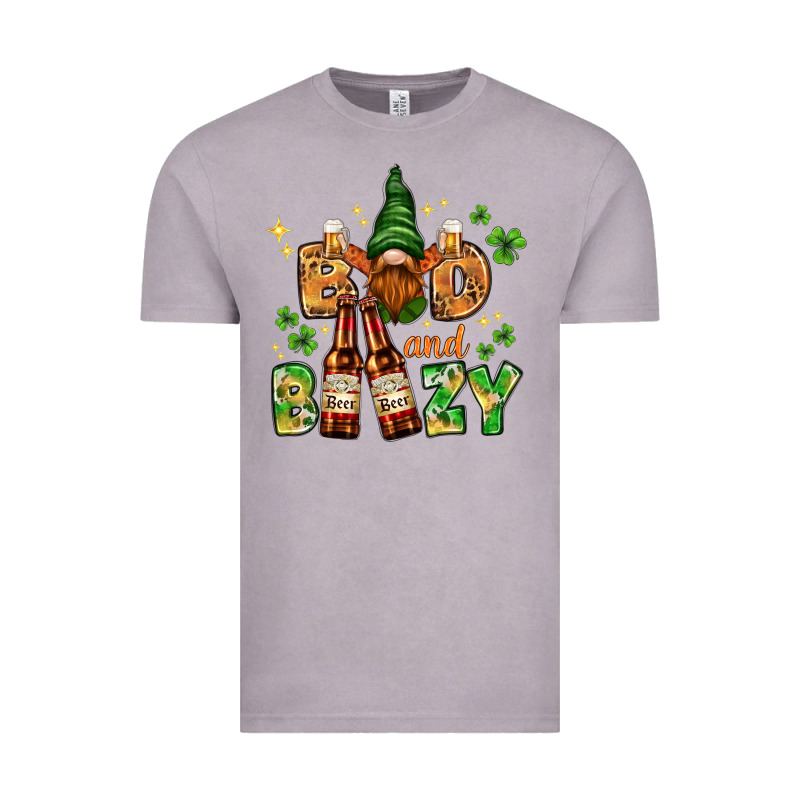 St. Patrick's Bad And Boozy With Gnome Vintage Tee by HowdyJamesFarm | Teevron