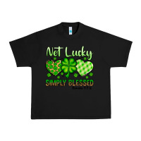 Black St. Patrick's Not lucky simply blessed Urban Heavy Tee - OliviaCreatesArt