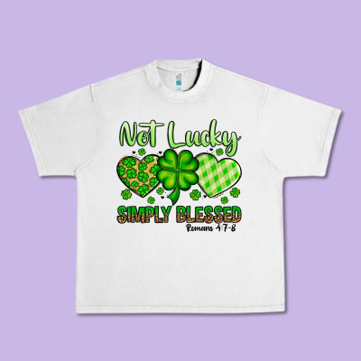 St. Patrick's Not Lucky Simply Blessed Urban Heavy Tee Designed By Oliviacreatesart