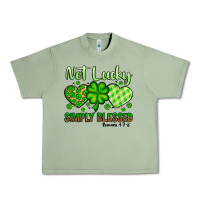 Oil Green St. Patrick's Not lucky simply blessed Urban Heavy Tee - OliviaCreatesArt