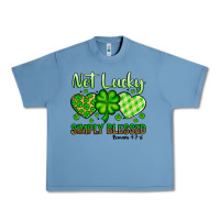 Pebble Blue St. Patrick's Not lucky simply blessed Urban Heavy Tee - OliviaCreatesArt