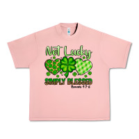 Salmon St. Patrick's Not lucky simply blessed Urban Heavy Tee - OliviaCreatesArt