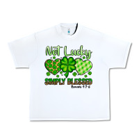White St. Patrick's Not lucky simply blessed Urban Heavy Tee - OliviaCreatesArt