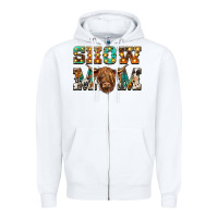 White show mom scottish cattle Zipper Hoodie - BarkalooDesign