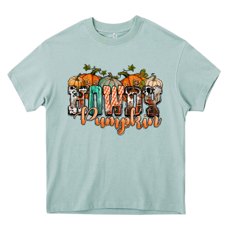 Western Howdy Pumpkin Heavy Core Tee by NancyCooperArtShop | Teevron