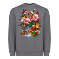 Storm Christmas flamingo Heavyweight Sweatshirt - BarkalooDesign