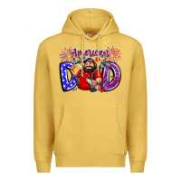 Antique Gold american dod Premium Hoodie - CowhideDigitalArt