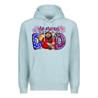 Blue Mist american dod Premium Hoodie - CowhideDigitalArt