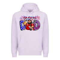 Lilac american dod Premium Hoodie - CowhideDigitalArt
