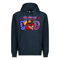 Navy american dod Premium Hoodie - CowhideDigitalArt