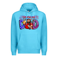 Ocean Blue american dod Premium Hoodie - CowhideDigitalArt