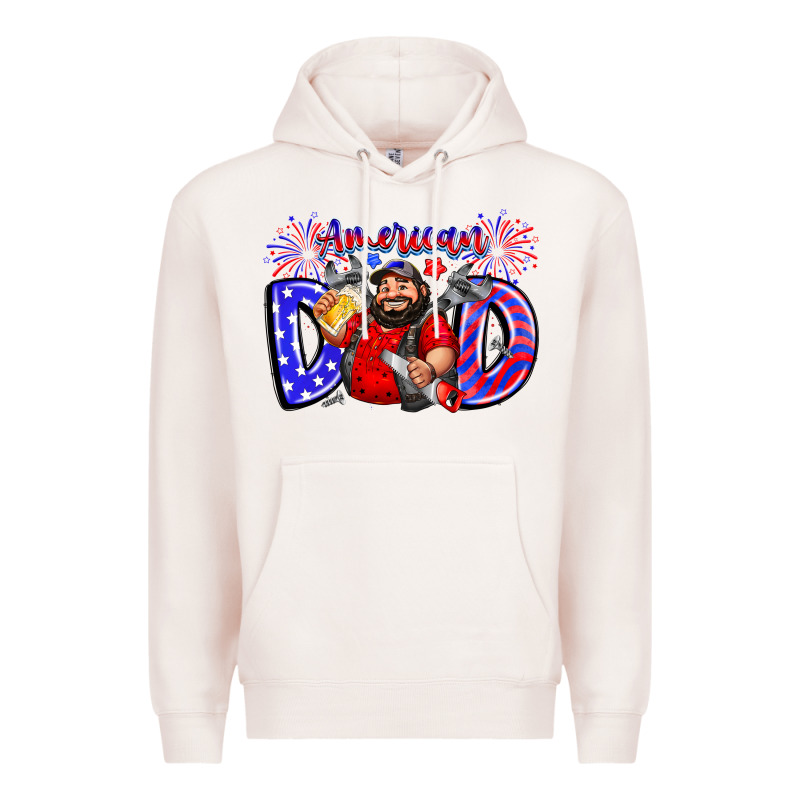 American Dod Premium Hoodie by CowhideDigitalArt | Teevron