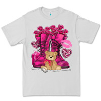 Dove Grey Army boots Valentine's Day Premium Tee - HowdyJamesFarm