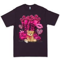 Plum Army boots Valentine's Day Premium Tee - HowdyJamesFarm
