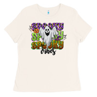 Bone spooky spooky spooky vibes Ladies Tee - CowGirlArtShop