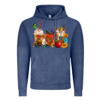 Vintage Denim Teacher Coffee Cups Vintage Hoodie - FaDigitalArtStudio