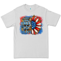 Dove Grey Patriotic Sunflower Premium Tee - Jasminsmagicworld