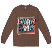 Chestnut 4th of July grandma with lightning bolt Long Sleeve Tee - FaDigitalArtStudio