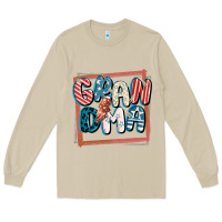 Mushroom 4th of July grandma with lightning bolt Long Sleeve Tee - FaDigitalArtStudio