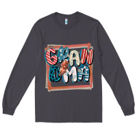 Smoke 4th of July grandma with lightning bolt Long Sleeve Tee - FaDigitalArtStudio