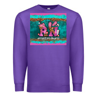 Purple rn registered  nurse Premium Sweatshirt - AdoDesignShop