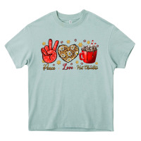 Arona Peace love hot chocolate Heavy Core Tee - NancyCooperArtShop
