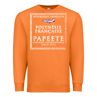 Carrot papeete tahiti passport stamp vacation travel t shirt Premium Sweatshirt - maiPhamDesign