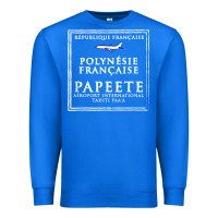 True Royal papeete tahiti passport stamp vacation travel t shirt Premium Sweatshirt - maiPhamDesign