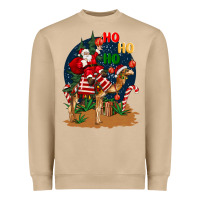Mushroom Christmas  camel with Santa Heavyweight Sweatshirt - BarkalooDesign