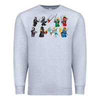 Heather Grey ninjago Premium Sweatshirt - maiPhamDesign