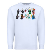 White ninjago Premium Sweatshirt - maiPhamDesign