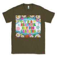 Army Green It's a beautiful day for learning tumblr Classic Tee - TumblerDesignByShophia