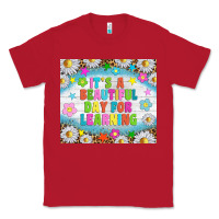 Red It's a beautiful day for learning tumblr Classic Tee - TumblerDesignByShophia