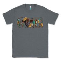 Charcoal Heather Western mini black highland calf Classic Tee - RanaPortraitStore