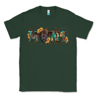 Sports Green Western mini black highland calf Classic Tee - RanaPortraitStore