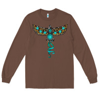 Chestnut turquoise thunderbird Long Sleeve Tee - RanaPortraitStore