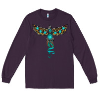Plum turquoise thunderbird Long Sleeve Tee - RanaPortraitStore