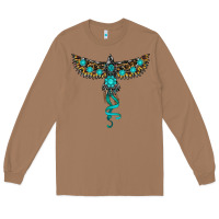 Toasted Coconut turquoise thunderbird Long Sleeve Tee - RanaPortraitStore