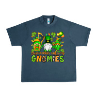 Midnight Navy St. Patrick's Day shamrockin' with my gnomies Urban Heavy Tee - OliviaCreatesArt