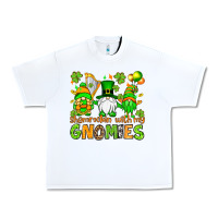 White St. Patrick's Day shamrockin' with my gnomies Urban Heavy Tee - OliviaCreatesArt