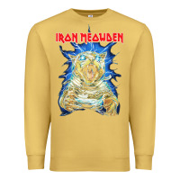 Antique Gold iron meowden classic cute cat love animal outfits halloween Premium Sweatshirt - maiPhamDesign
