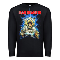 Black iron meowden classic cute cat love animal outfits halloween Premium Sweatshirt - maiPhamDesign