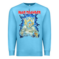 Ocean Blue iron meowden classic cute cat love animal outfits halloween Premium Sweatshirt - maiPhamDesign