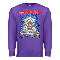 Purple iron meowden classic cute cat love animal outfits halloween Premium Sweatshirt - maiPhamDesign