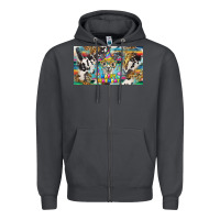 Smoke happy birthday alpaca blue cup Zipper Hoodie - BarkalooDesign